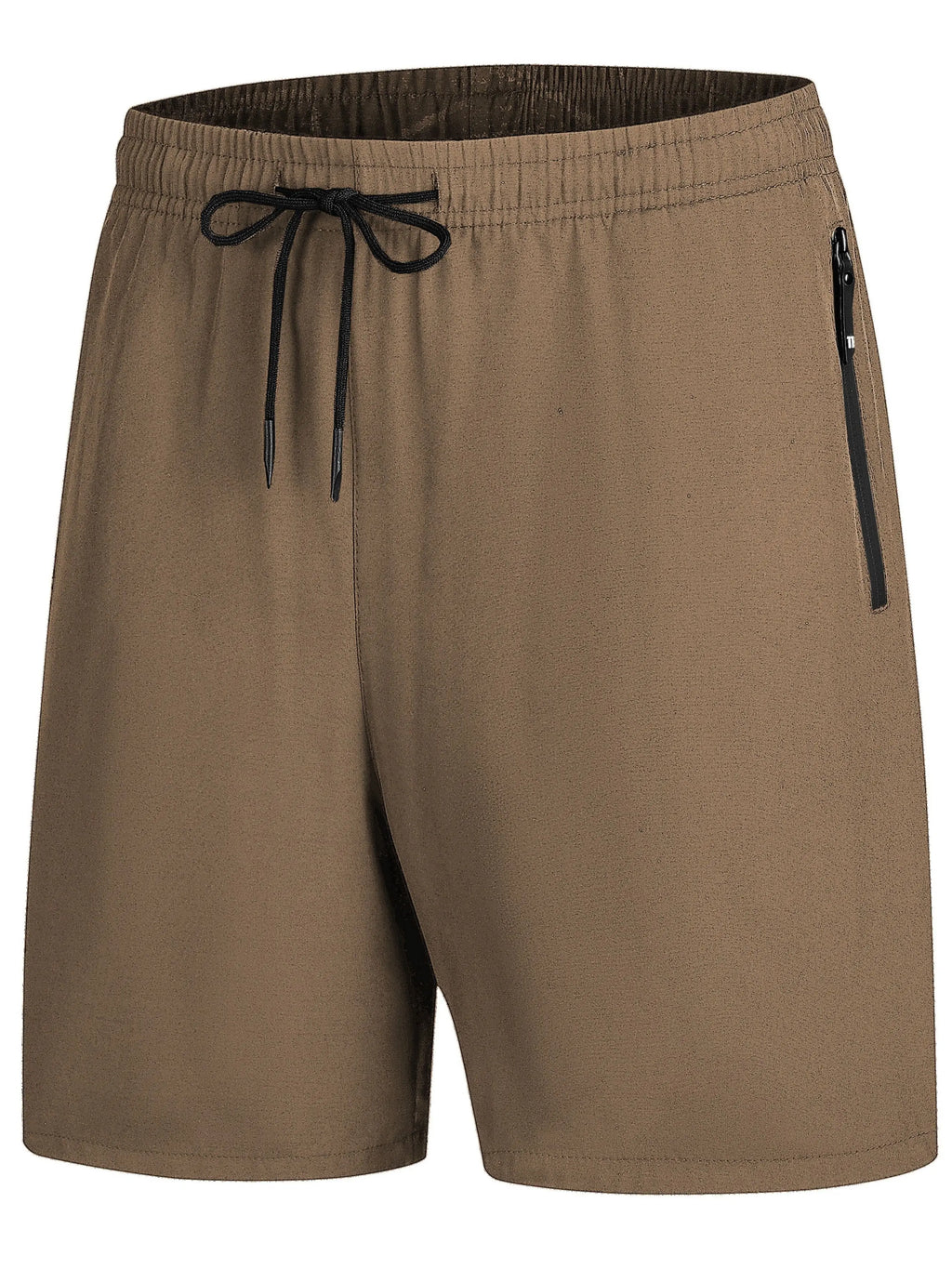 Men's Summer Drawstring Quick Dry Shorts For Running,Breathable With Zipper Pockets,Fitness, Training7022