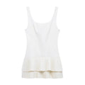 MUJER 2025 Pleated Mini Dress Women Jumpsuit Backless Short Dresses for Women Straps Playsuit Dress Woman Party Women's Dress