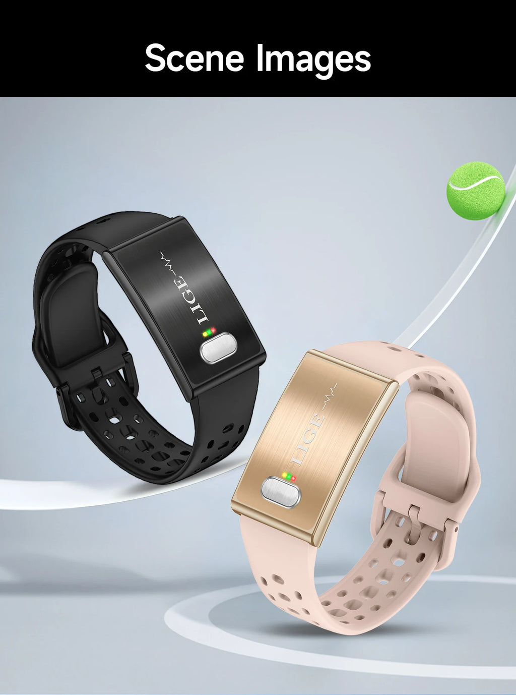 LIGE Fitness Tracker ECG+PPG SpO2 Sport Smart Bracelet Body Fat BMI Heart Rate Blood Pressure Monitor Pedometer Smartwatch Band