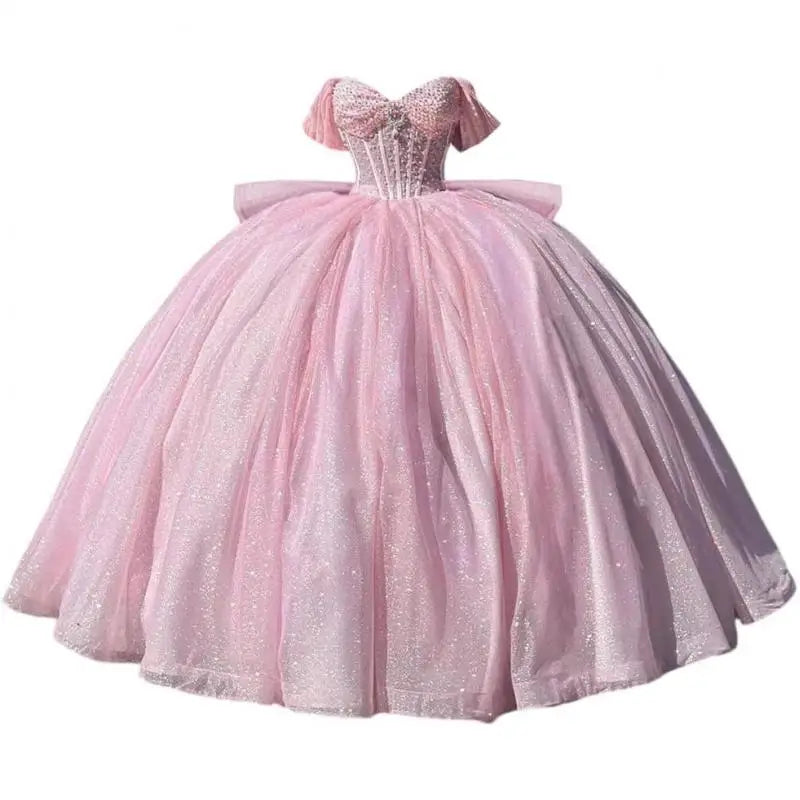 2025 New Quinceanera Dresses Ball Gown Vestidos De 15 Anos Glittering Floor-length Cinderella Princess Party Dresses Customized