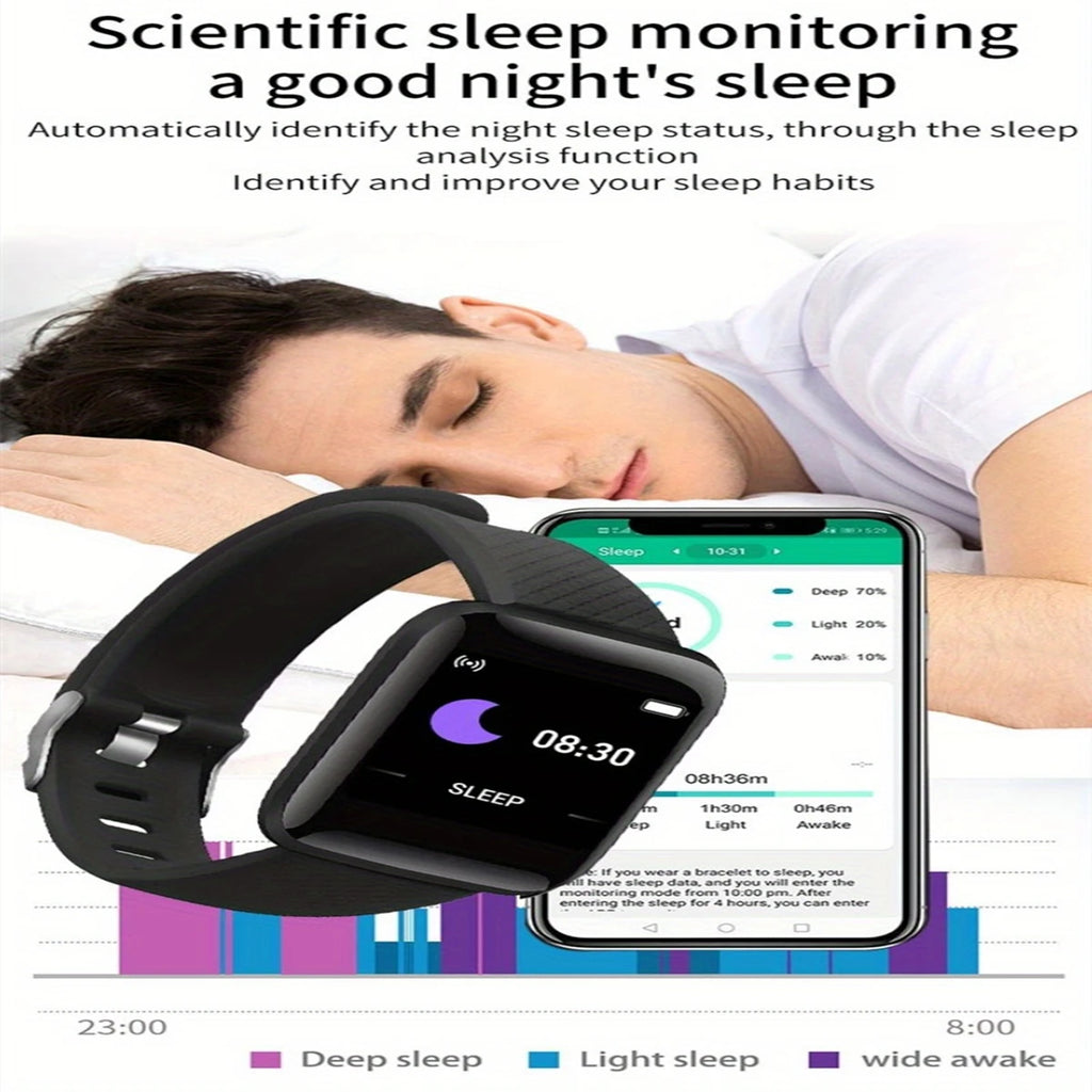 Slimhorlosie Vir Mans Vroue Polshorlosie Bluetooth Koppel Telefoon Musiekspeler Fiksheid Sport Armband Gesondheidsmonitor Digitale Horlosies