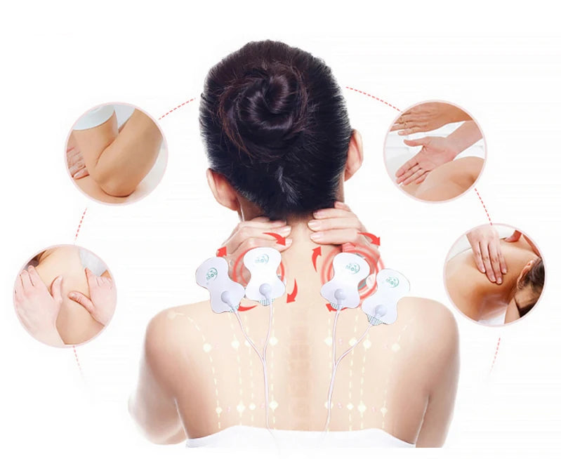 Electrostimulation Patches Tens Electrode Pads  for EMS Muscle Stimulator Electric Massager Replacement Conductive Gel Sticker