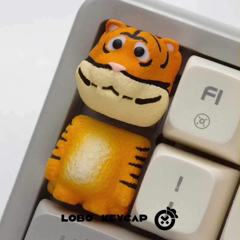 Animal Party Crocodile Up And Down Keys Personality Creative Keycap Beast Mechanical Keyboard Attachment Keycap Decor Esc Oem R4
