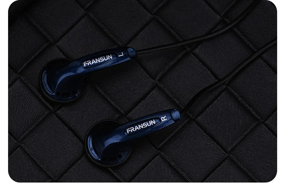 Fransun 1st Gen Flat-Head Earphones 15.4mm Dynamic Driver Earbuds 15.4mm Dynamic HiFi Sound Tears-of-Regret Headphones With Mic