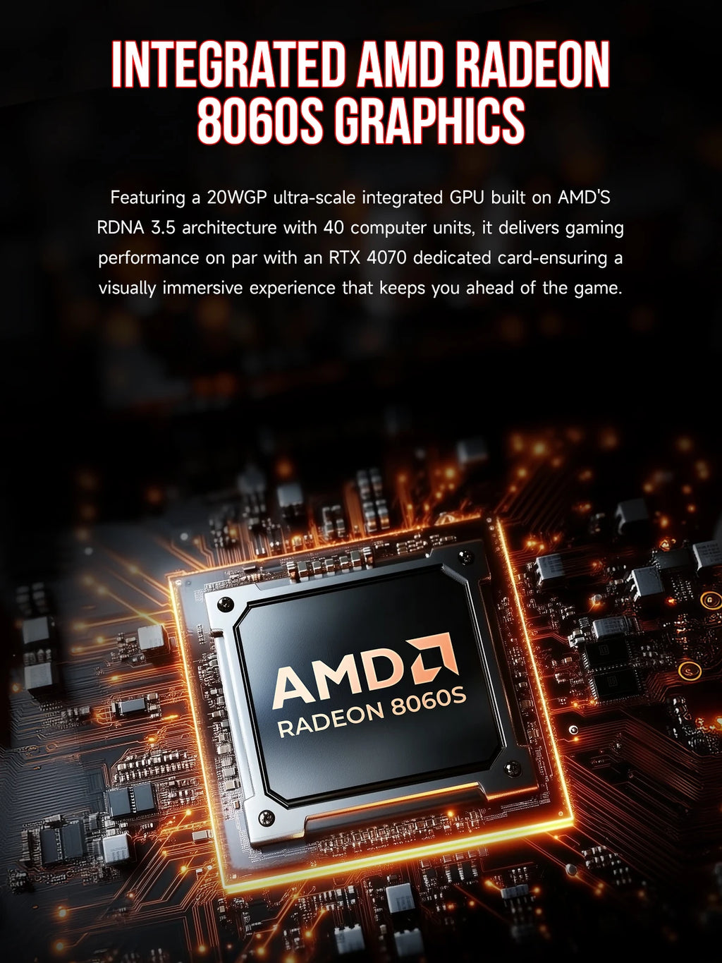 GMKtec Mini PC EVO-X2 AMD Ryzen Al Max+ 395 Mini Gaming ComputerLPDDR5X 128GB 8000MHz (16GB*8) M.2 PCie4.0 SSD WIFI7 BT5.4 USB4