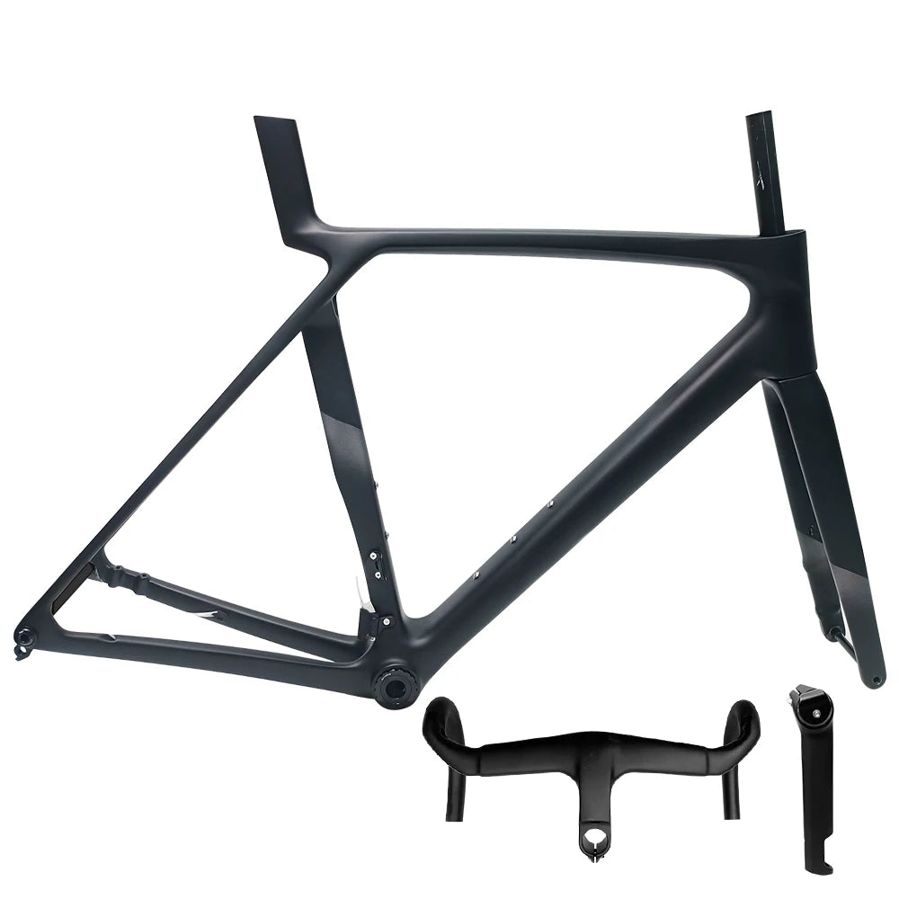 2025 Custom Logo GEN 8 Road Carbon Frame T1000 Bike Frames T47 Disc Brake Bicycle Racing Frameset+Handlebar DPD