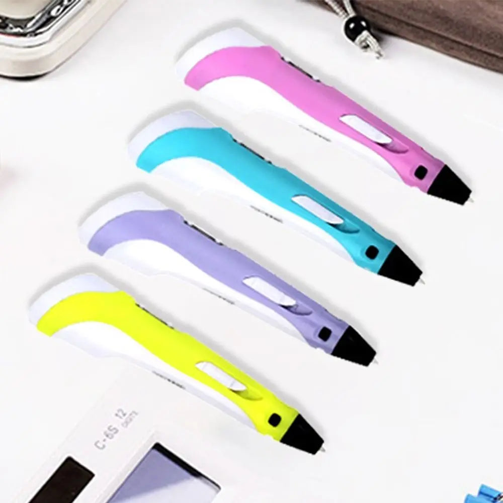 3D Printing Pen Arts Printer Set PLA Filament Drawing Print For Kids Adult Creative Toy Gift 36M PLA Filaments +USB 3D Pens
