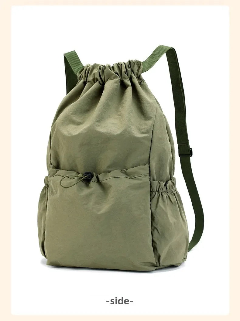 Foldable Drawstring Drawstring Backpack,Lightweight and Easy To Store,Essential for Short Distance Travel and Outdoor Activities