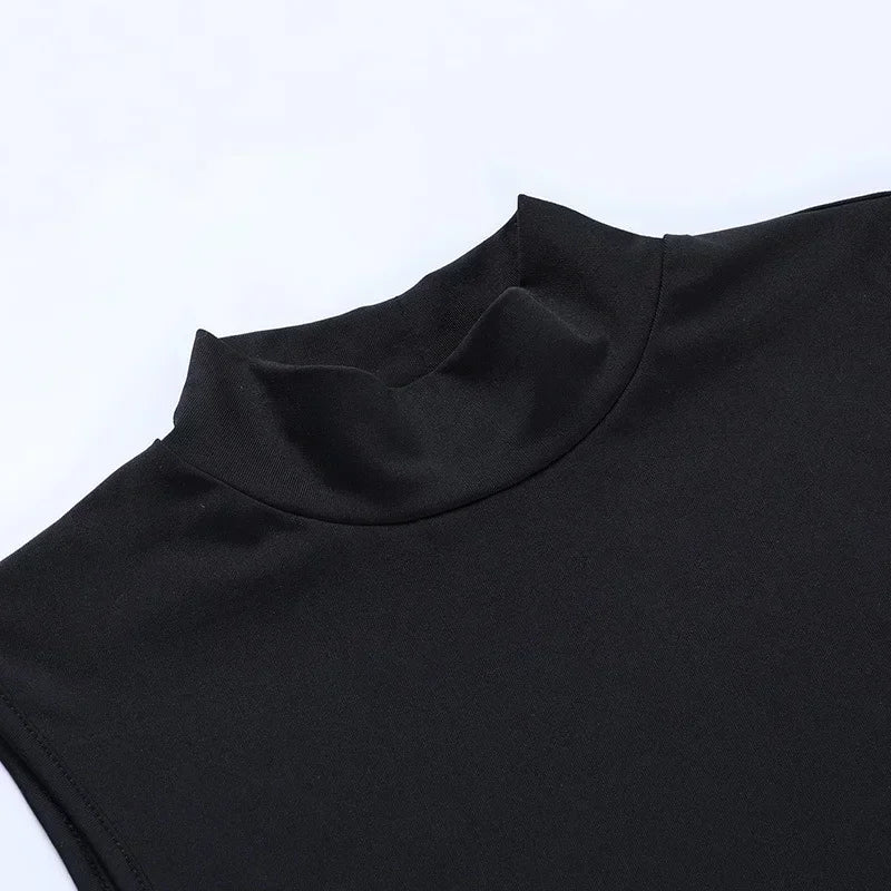Elegant Black Sleeveless Bandage Sexy Dress for Women Club Party Backless Tank Dresses Skinny Fashion Summer 2025 Платье Женское