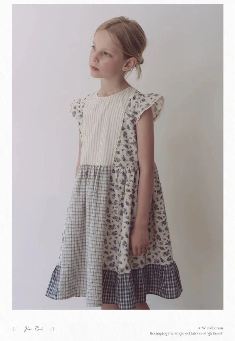 2025 New Elegant Girl Dress LOU Exquisite Embroidery Children Princess Dress Flower Girls Party Dresses Summer Baby Costume