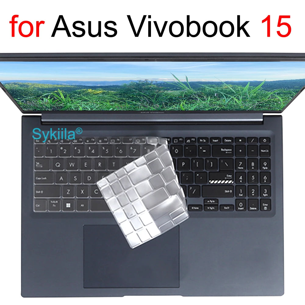 Keyboard Cover for ASUS Vivobook K6502 K6501 M6501 K5504 K3502 M3502 E1504 X1504 M3504 M1503 X1503 Silicone Protector Skin Case