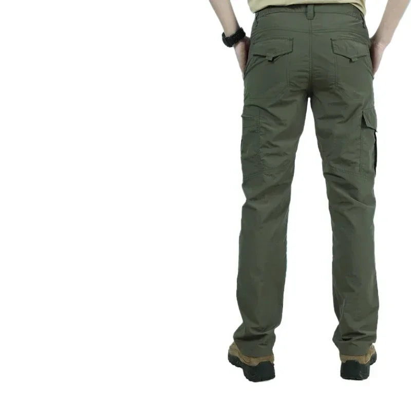 Men's Urban Lightweight Tactical Cargo Pant Summer Breathable Army Military Long Trousers Male Waterproof Quick Dry Casual Pants