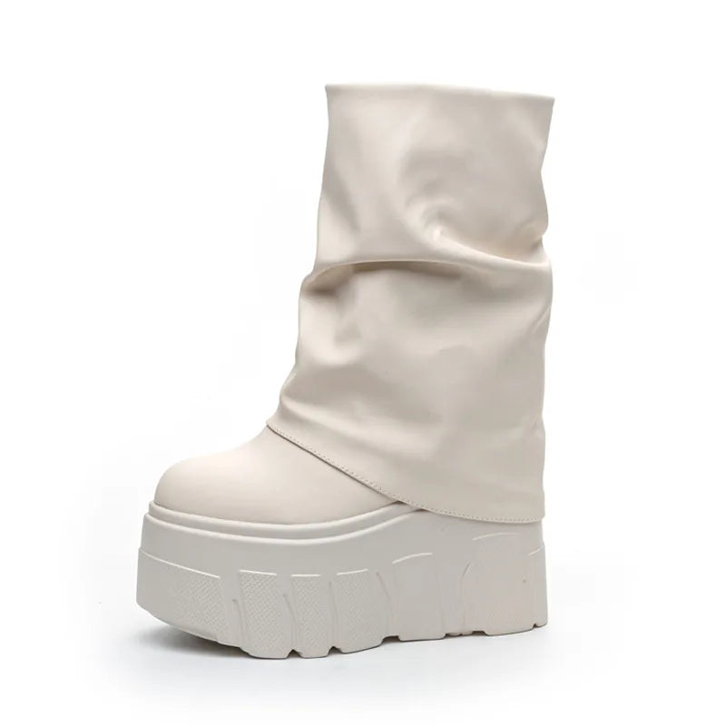 New Lace Up Iridescent Pearl Chain Decorative Women's Vulcanized Shoes Women's Platform Sneakers Zapatos De Mujer Women Shoes