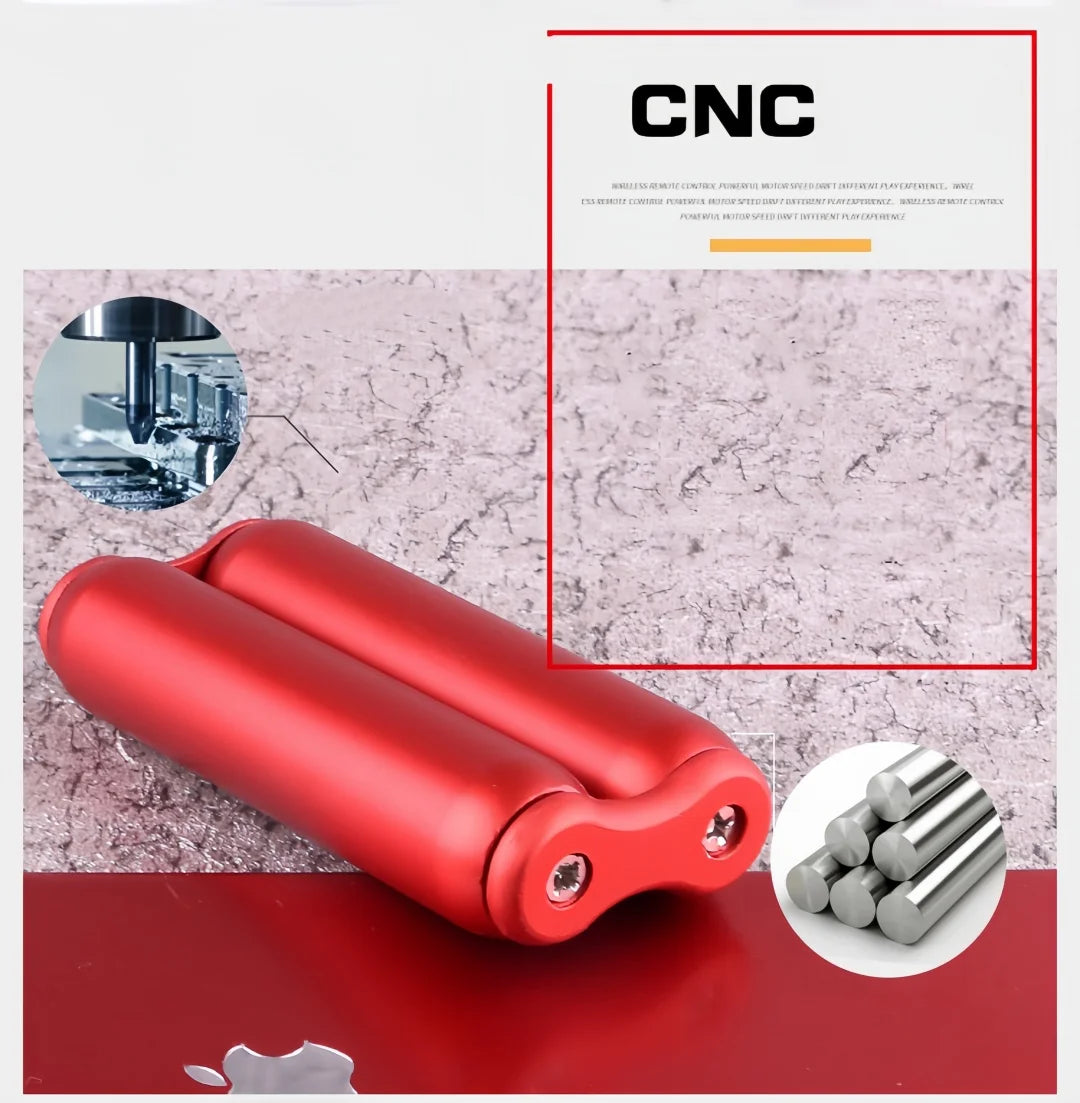 Premium Aluminum Alloy Stress Relief Roller | Portable Hand Massager | Finger Relaxation Fidget Toy for Office Home Travel Gifts
