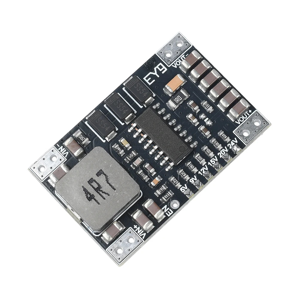 DC-DC 5-15V to 5V/9V/12V/24V Fixed Voltage Output Boost Power Module 5A High-Power Lithium Battery Boost Module