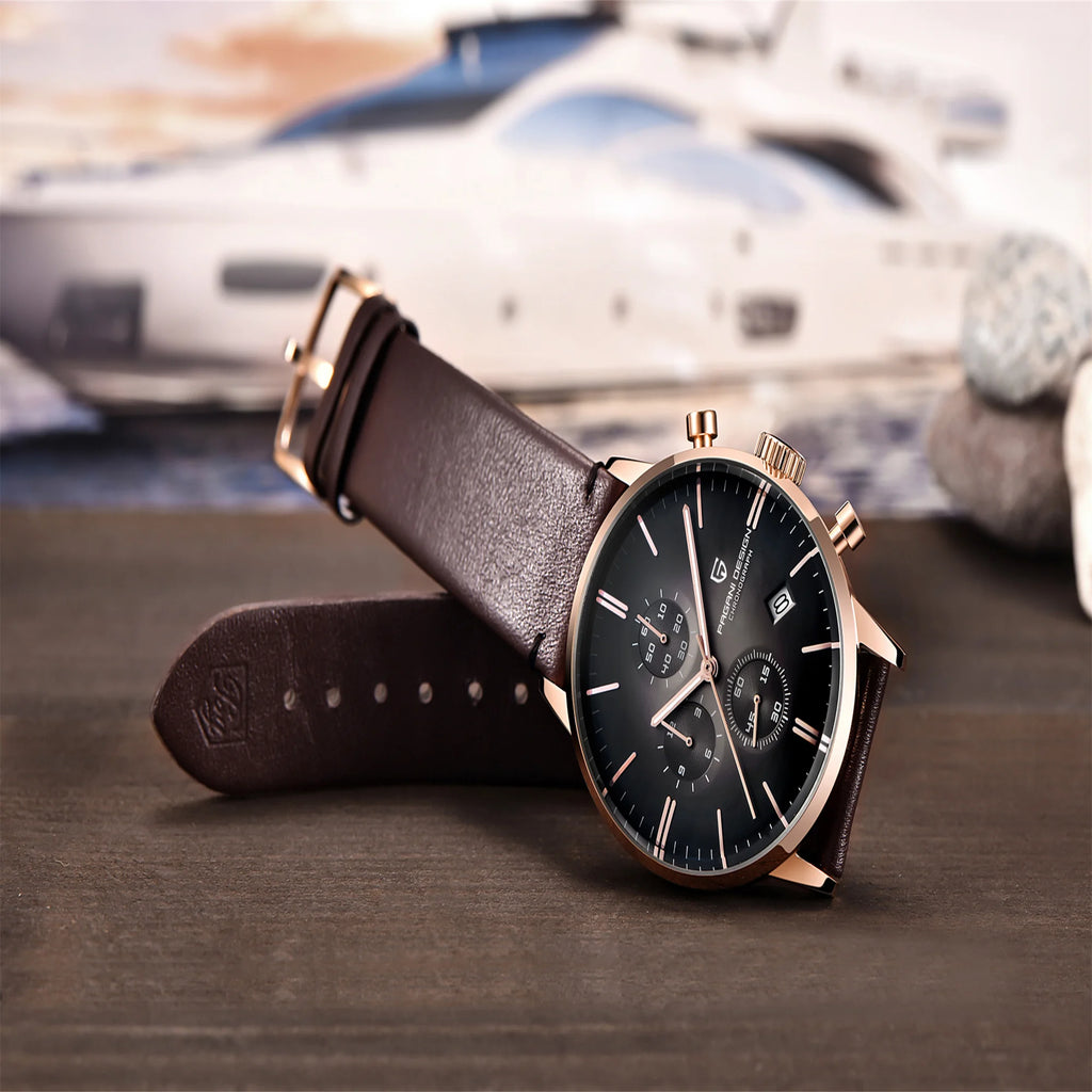 2025 New PAGANI DESIGN Business Men's Quartz Watch 46mm Brand Stainless Steel Waterproof Automatic Chronometer Relogo Masculino