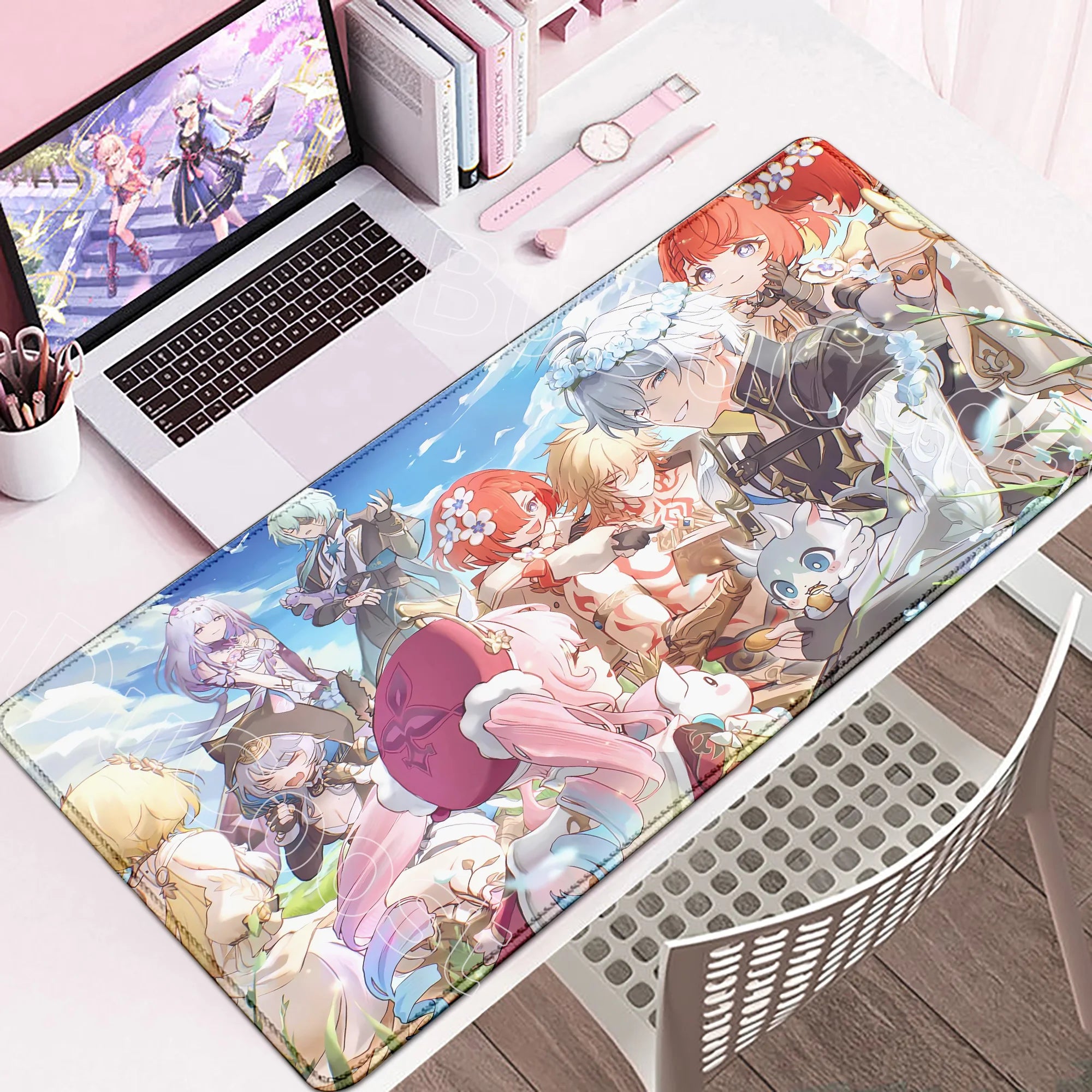 Large Rubber Keyboard Mats Honkai Star Rail Cyrene Castorice Lock Edge Mousepad Chrysos Heir Mouse Pad Game Computer Accessories