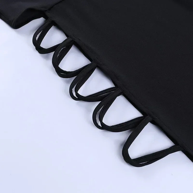 Elegant Black Sleeveless Bandage Sexy Dress for Women Club Party Backless Tank Dresses Skinny Fashion Summer 2025 Платье Женское