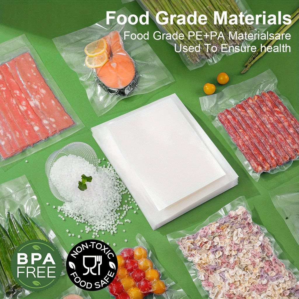 Vacuum Packaging Bags for Food 100pcs Food Storage Vacuum Bags for Vacuum Sealer Machine  Food Fresh Long Keeping Empty Bags