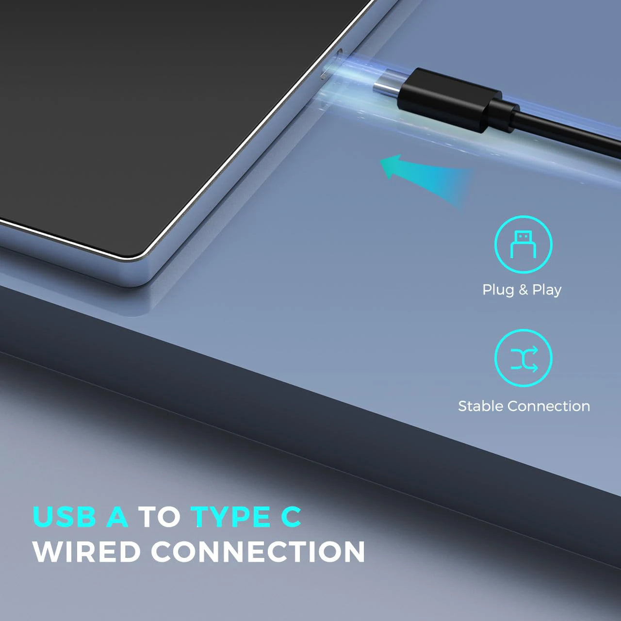 Trackpad: Wired, USB-C, Aluminum Mouse Pad Works with Windows 10/11