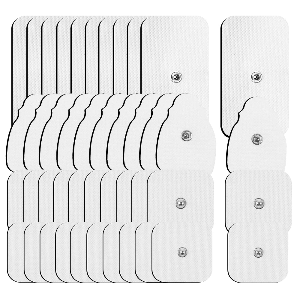 10/20pcs Electrode Pads EMS Muscle Stimulator TENS Pulse Massager Replacement Patch Self Adhesive Reusable Electrode Pads