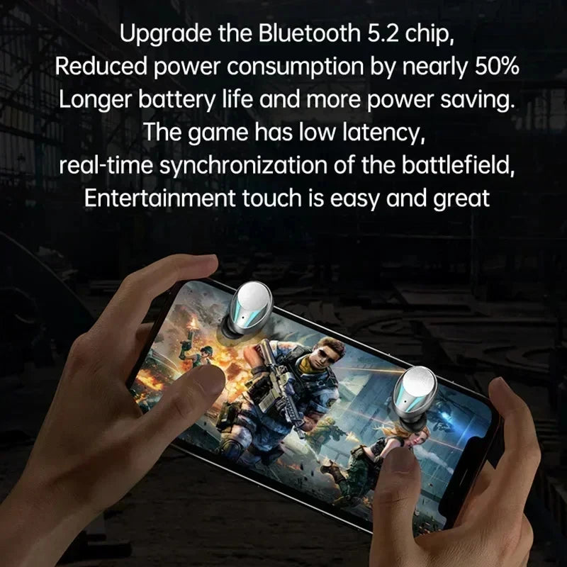 M41 Smart Touch Headset: Wireless Bluetooth Earphones with LED Display & Stereo Sound, Suitable for Smartphones