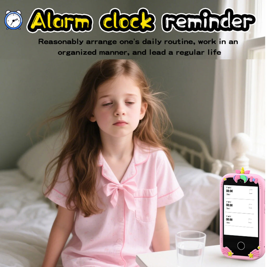 2.8-Inch Touchscreen Kids Smart Phone with Games Camera MP3/MP4 Player Built-in 32GB Memory Kids Smart Phone for Girls