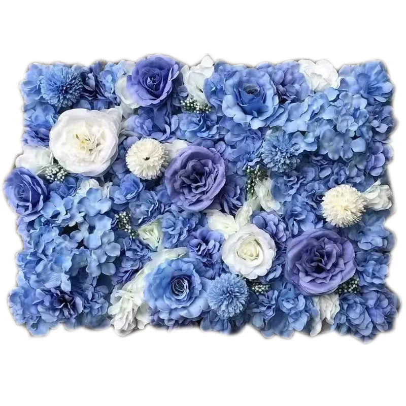 Silk Rose Flowers 3D Backdrop Wall Wedding Decoration Artificial Flower Wall Panel for Home Decor Backdrops Baby Shower