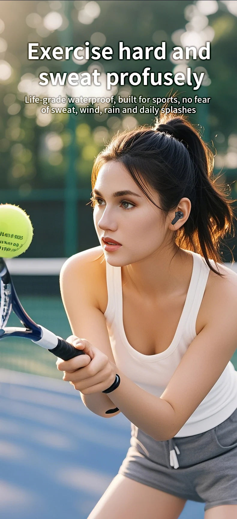 Smart Touch Screen Headphones 144 Languages Real Time Translation Bluetooth Earphone 6 Mic ANC ENC Cancelling Wireless Earbuds