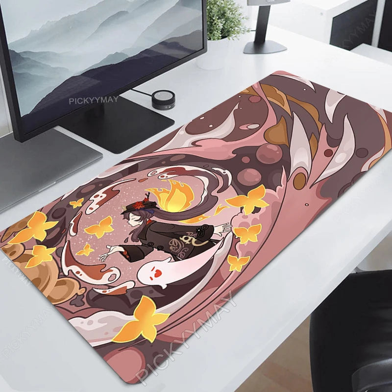 Genshin Impact Mouse Pad Yae MikoGamer Mousepads Gaming Mousepad Keyboard Mat Large  Mouse Pads Big Computer Desk Mats Anime