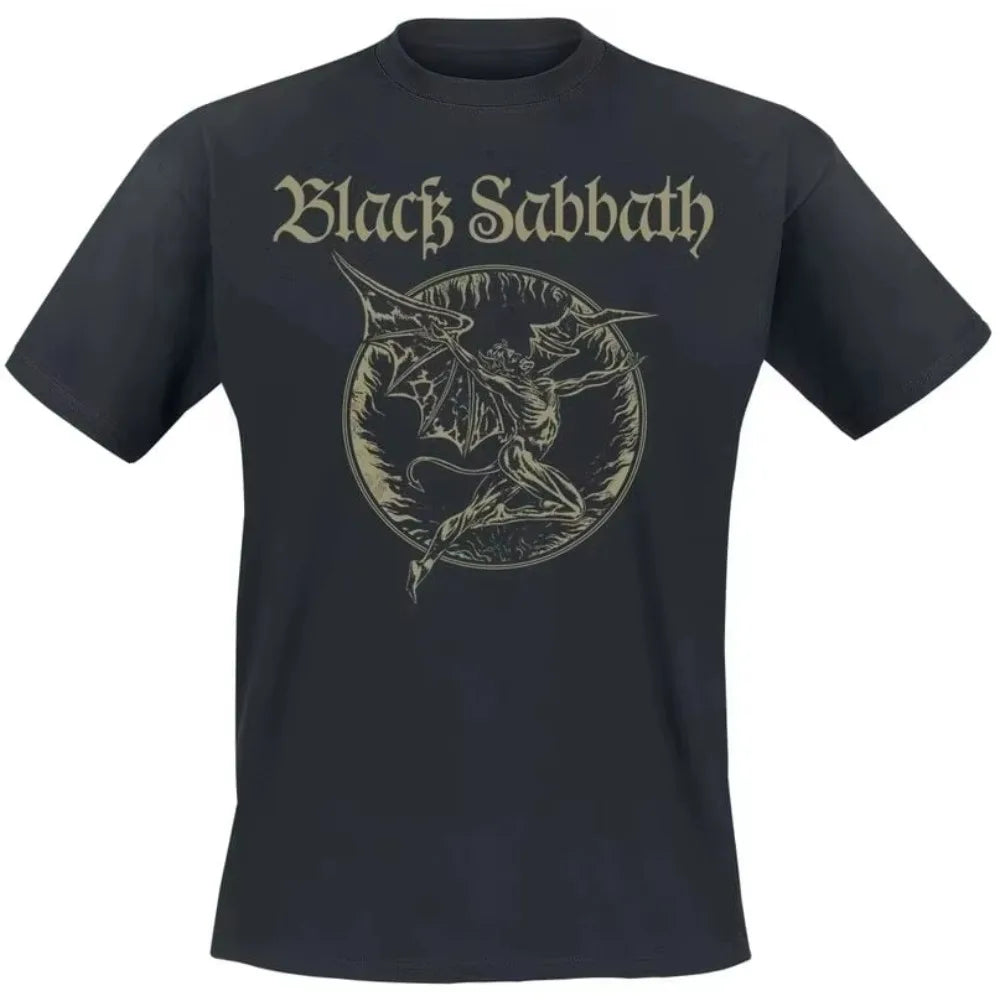 Black Sabbath Black Sabbath The Last Supper Cotton Short Sleeve Printed T-Shirt Men's Women American Vintage Half Sleeve Tees