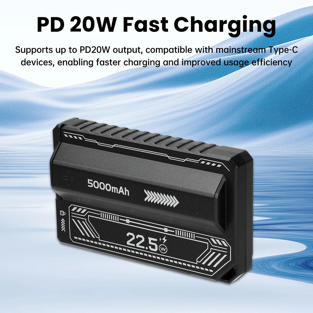 21700 Battery Holder Power Bank Case PD 20W Fast Charging Built-in Cable Detachable Power Bank DIY Battery Case