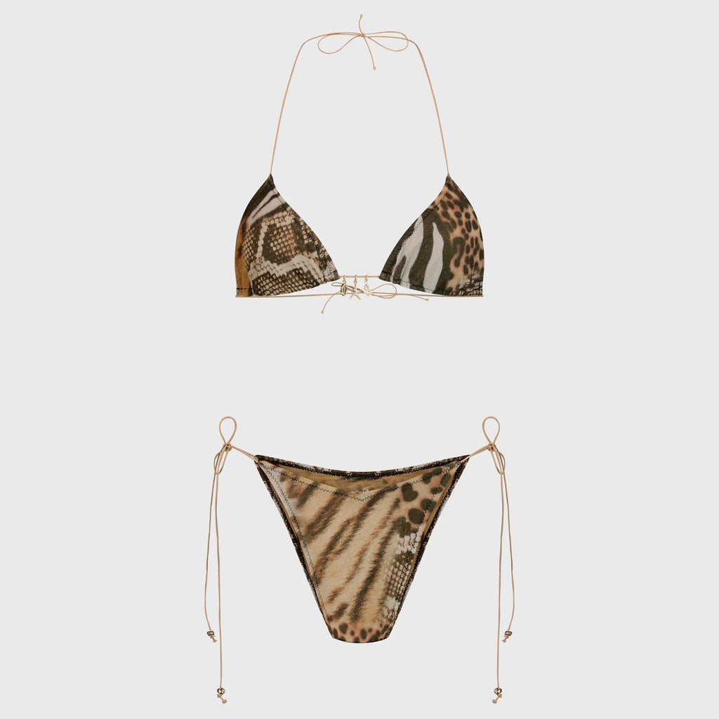 Sexy Bikini with Skirt Swimsuit Brazilan Bikini Set Thin Strap Swimwear for Women Halter Bathing Suits Summer Female