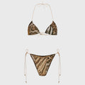 Sexy Bikini with Skirt Swimsuit Brazilan Bikini Set Thin Strap Swimwear for Women Halter Bathing Suits Summer Female