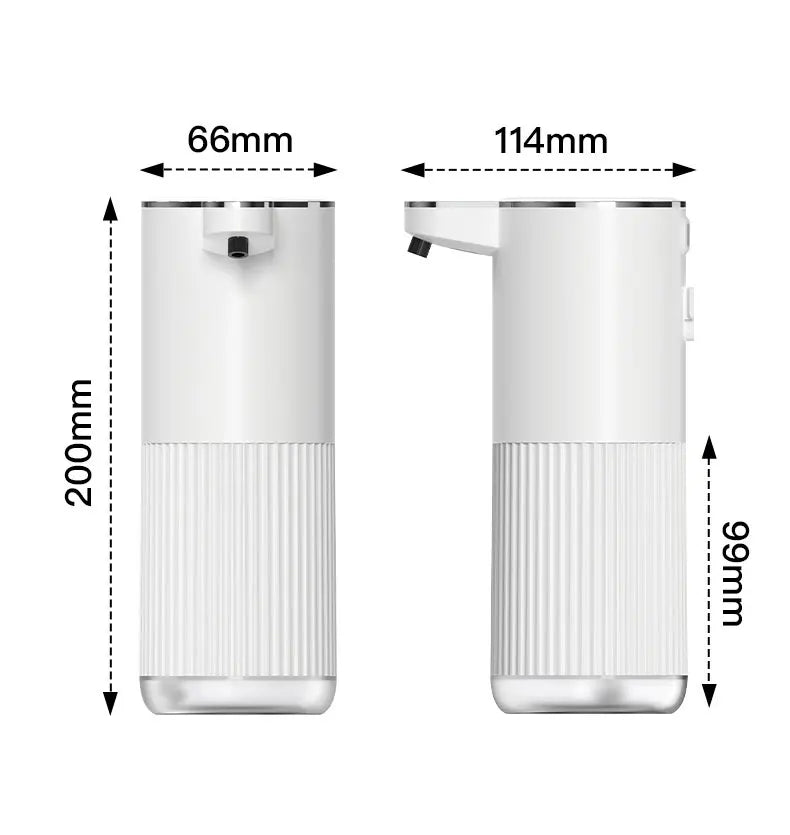 350ml Outomatiese Seepdispenser Raaklose Skuimdispenser 4 Vlak Muurgemonteerde Handevrye Outomaties vir Huis