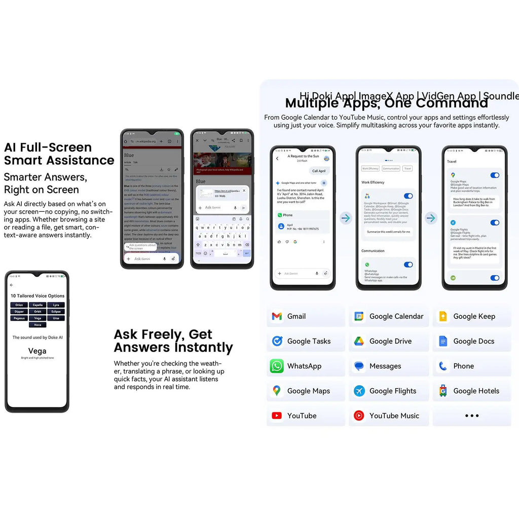 Blackview WAVE 9C Smartphone 4GB+128GB 6.56'' Android 15 Unisoc T603 5000mAh 13MP Camera 4G Cellphone