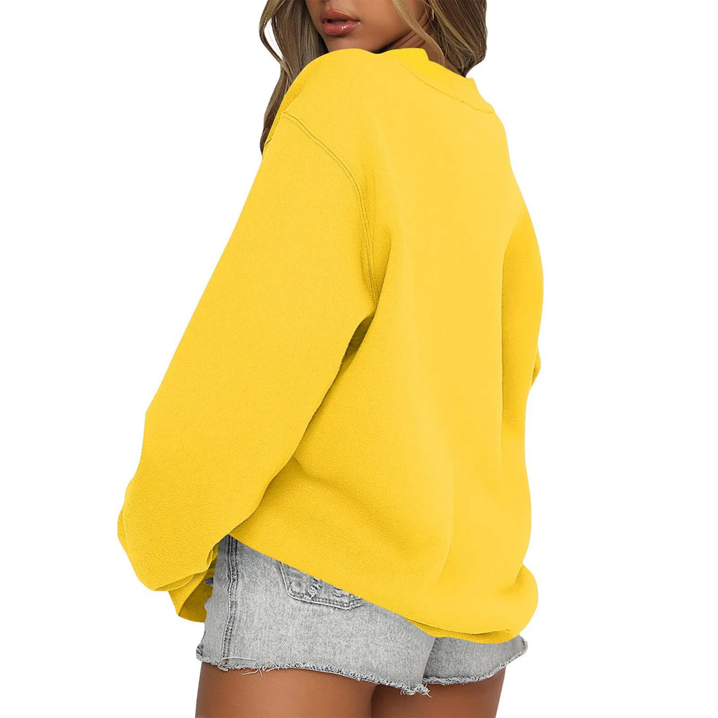 Womens Sweatshirts Oversized Crewneck Y2K Hoodies Fall Fashion 2025 Teen Girls Clothes Cute Winter Pullover Sweater