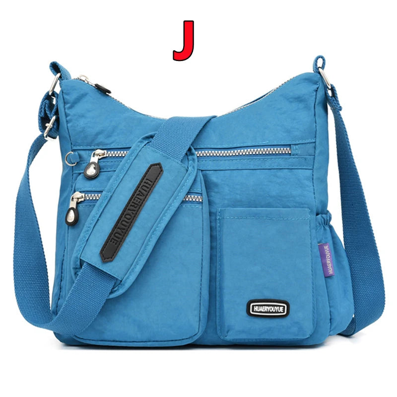 Women Crossbody Bag Nylon Waterproof Versatile Handbag Female Simple Shoulder Bag Travel Large Capacity Messenger Bag Purse Bags