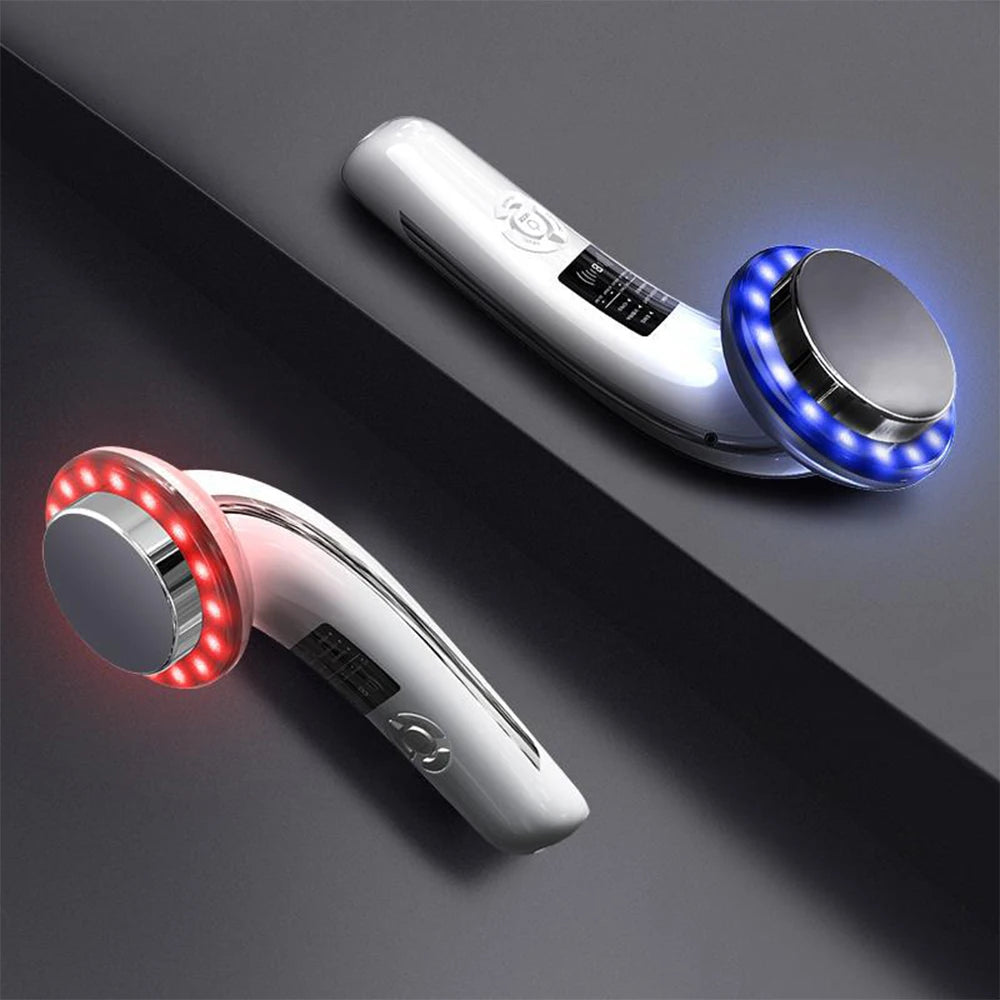 6 in1 EMS Ultrasound Cavitation Galvanic Ultrasound Body Massager Face Lifting Machine Infrared Therapy Facial Skin Care Tools