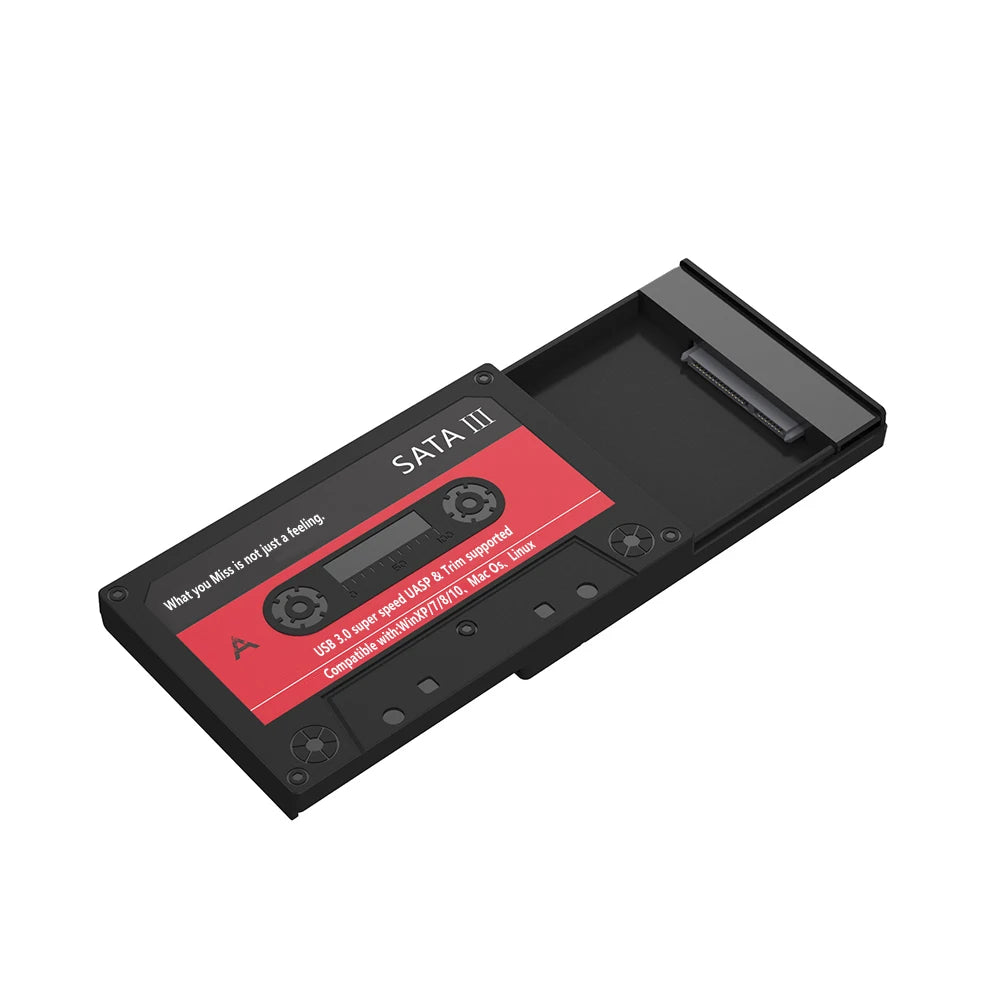 UTHAI T46 New 2.5" External Hard Drive Enclosure, USB 3.0 SATA 5Gbps HDD & SSD  Tape Enclosure UASP for PC Notebook