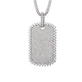 THUE Full Moissanite Luxury Square Pendant with Certification Rope Necklace For Women Men Hip Hop Jewelry Gifts