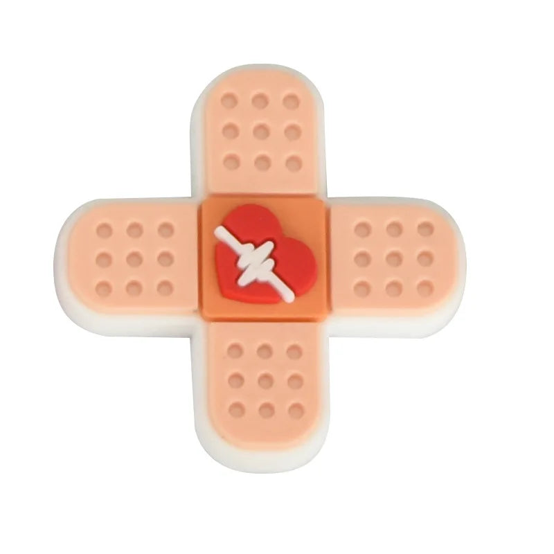 Doctors Nurses Medical Shoe Charms for Crocs Accessories Charms Clogs Bubble Slides Sandals PVC Shoe Decorations Party Gifts