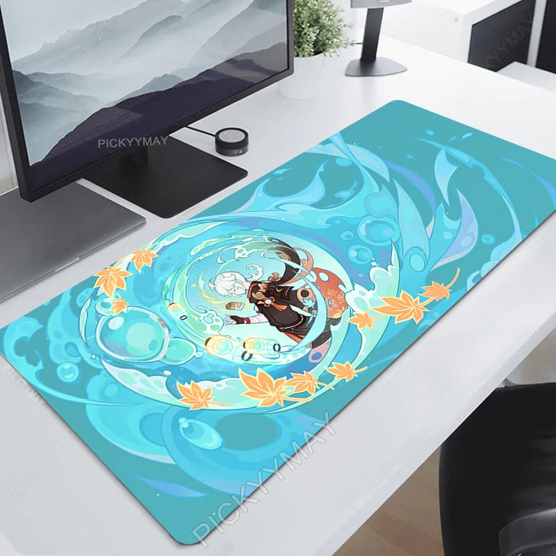 Genshin Impact Mouse Pad Yae MikoGamer Mousepads Gaming Mousepad Keyboard Mat Large  Mouse Pads Big Computer Desk Mats Anime