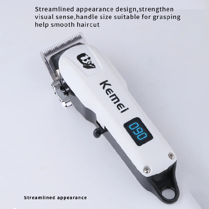 Kemei Mini Powerful Cordless Hair Clipper Electric Professional Barber Hair Trimmer Beard Haircutting Machine rechargeable