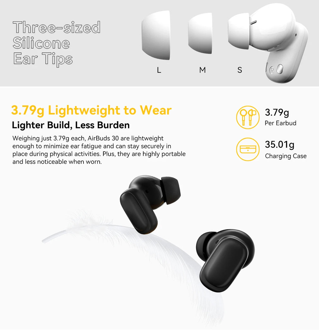 Blackview Airbuds 30 Headset Wireless Headphones TWS Sports Air Conduction Bass ENC Earphones TWS With Mic 400mAh IPX7