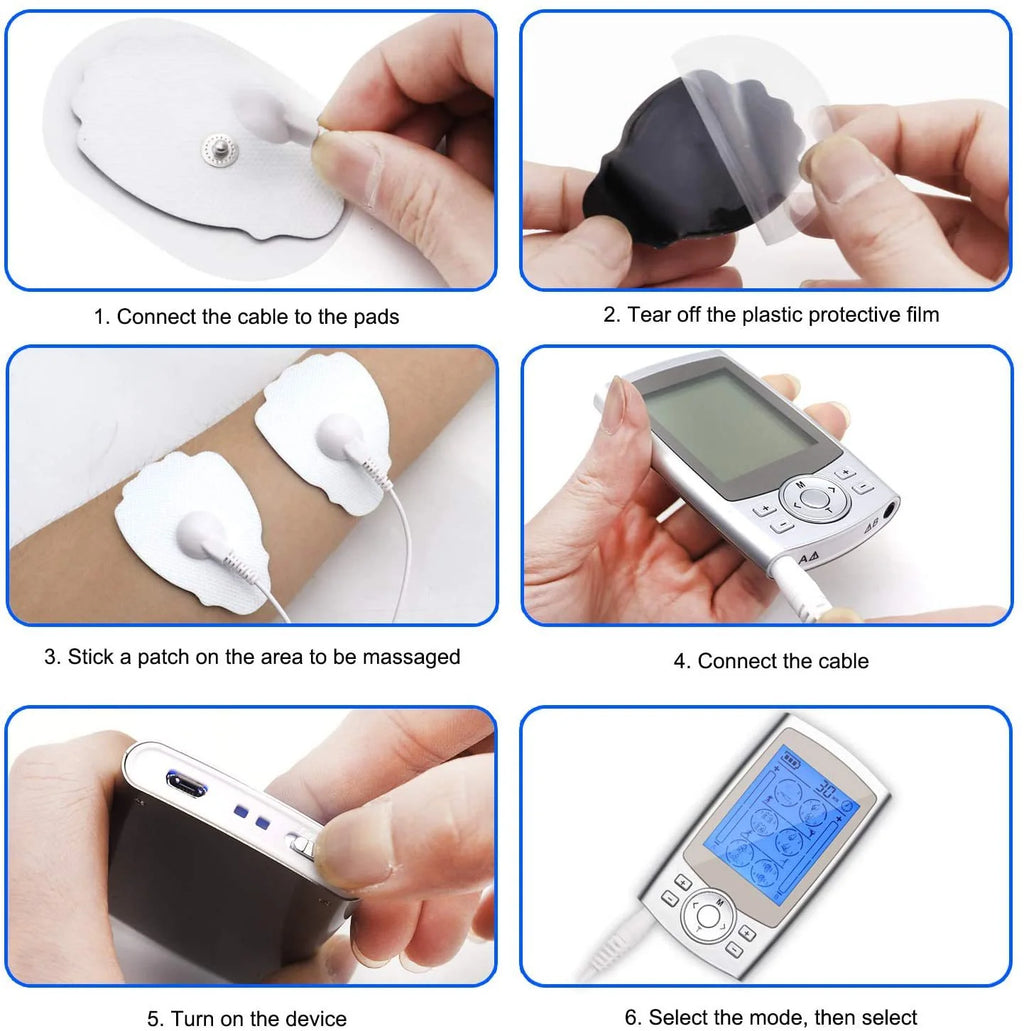 Tens Massager Electric Muscle Stimulator 36-Mode EMS Acupuncture Body Massage Therapy Electrostimulator Slimming Machine