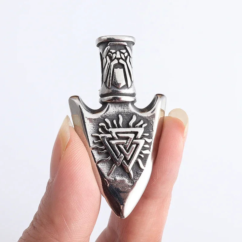 Retro Nordic Style Crow Skull Pendant Animal Bird Necklace for Men Personalized Jewelry Lucky Amulet Gift