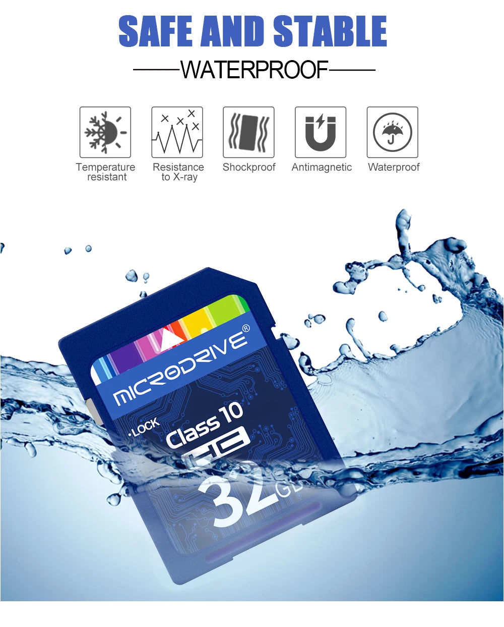 Hochgeschwindigkeits-Class10-SD-Karte 32 GB SD-Karte 128 G 64 GB 32 GB 16 GB SD-Speicherkarte SD-Pendrive für Kamera-Microdrive