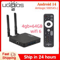 Original Ugoos AM9 Pro Smart TV Box Android 14 Amlogic S905x5-J WiFi6 BT5.3 1000M  HDR Set Top Box Media Player Support AI-SR