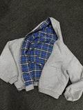 Winter Casual Plaid Print Hoodie Women's Warm Zip-Up Double-Sided Wear Sweatshirt Female Fashion Trendy Loose Hooded 2025 New